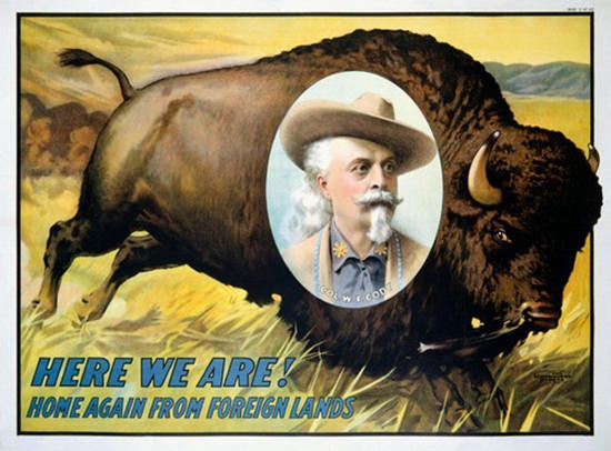 Buffalo Bill Home Again Bison | Vintage Ad and Cover Art 1891-1970