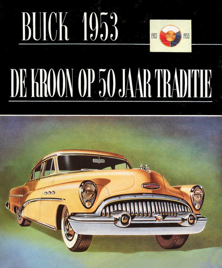 Buick Brochure Cover Dutch 1953 50 Years | Vintage Cars 1891-1970