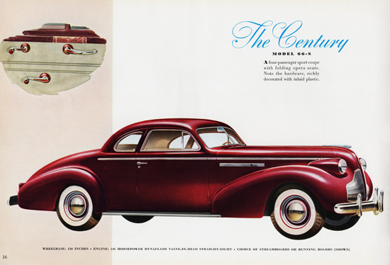 Buick Century Model 66 S Sport Coupe 1939 | Vintage Cars 1891-1970