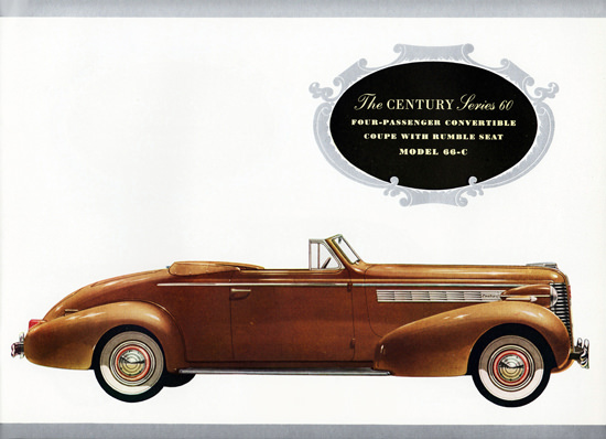 Buick Century Series 60 Convertible 66C 1938 | Vintage Cars 1891-1970