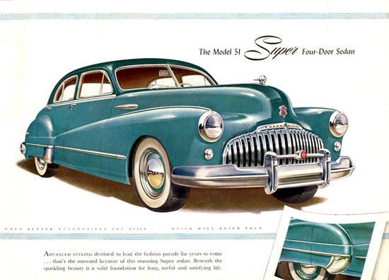 Buick Eight Model 51 Super 4 Door Sedan 1946 | Vintage Cars 1891-1970