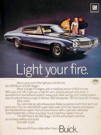 Buick GS Stage 1970 Light Your Fire | Vintage Cars 1891-1970