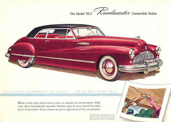 Buick Model 76-C Roadmaster Conv Sedan 1946 | Vintage Cars 1891-1970