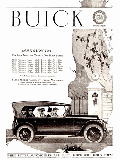 Buick Seven P Open 1921 Flint | Vintage Cars 1891-1970