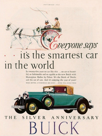 Buick Silver Anniversary Smartest Car Coach | Vintage Cars 1891-1970