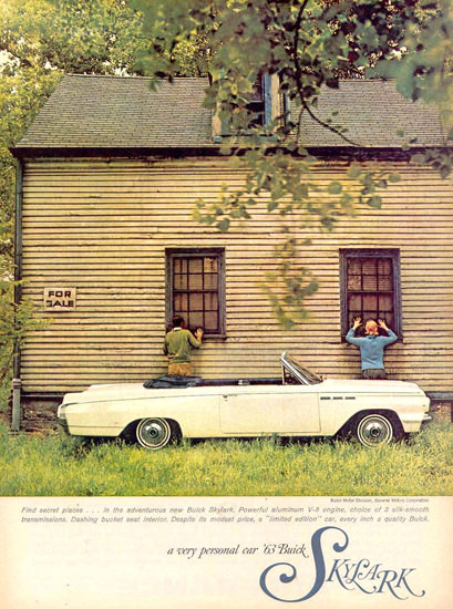 Buick Skylark House For Sale 1963 | Vintage Cars 1891-1970