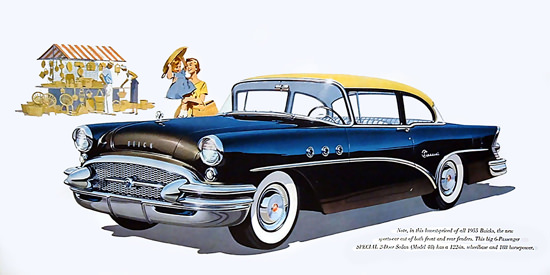 Buick Special Sedan 1955 6-Passenger Blue | Vintage Cars 1891-1970