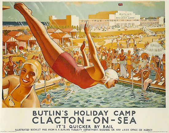 Butlins Holiday Camp Clacton On Sea | Sex Appeal Vintage Ads and Covers 1891-1970