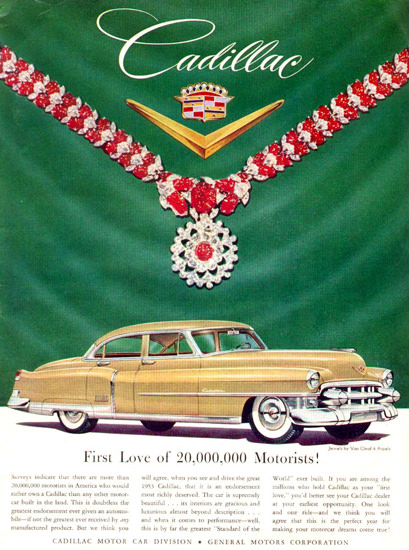 Cadillac And Jewels By Van Cleef Arpels 1953 | Vintage Cars 1891-1970