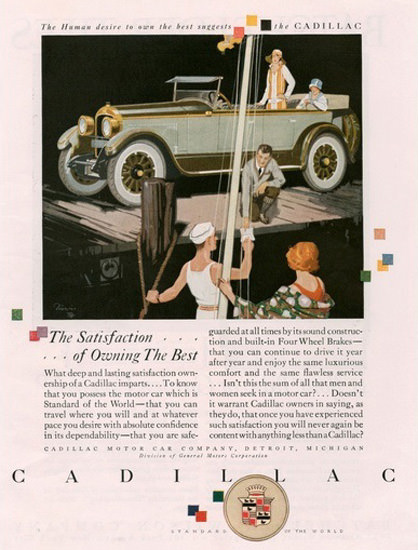 Cadillac Automobile Sailing Harbor | Vintage Cars 1891-1970