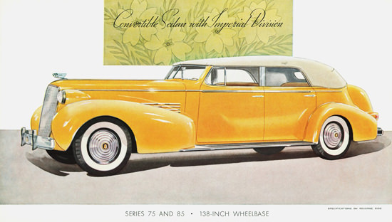 Cadillac Convertible Sedan Imperial Division 1937 | Vintage Cars 1891-1970