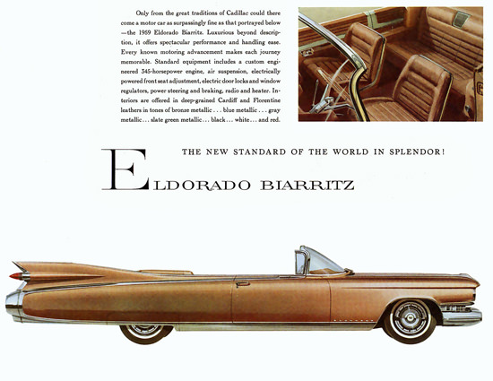 Cadillac Eldorado Biariz 1959 Splendor Brown | Vintage Cars 1891-1970