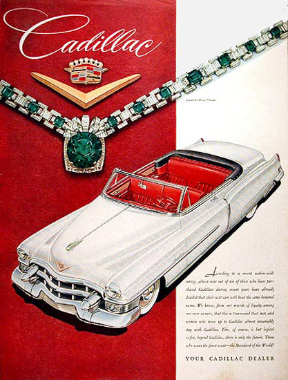 Cadillac Eldorado Convertible 1953 White Red | Vintage Cars 1891-1970