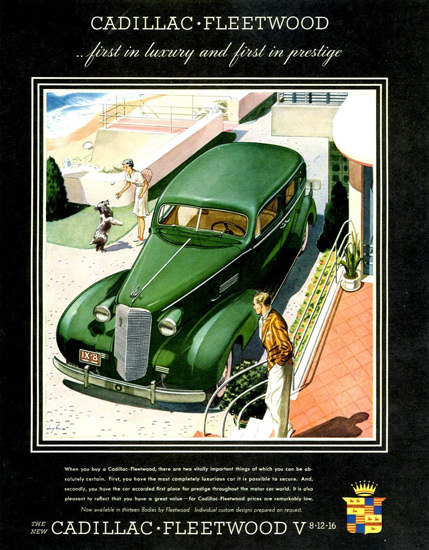 Cadillac Fleetwood Series 70 Touring 1937 Green | Vintage Cars 1891-1970