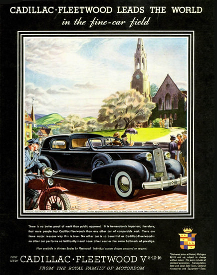 Cadillac Fleetwood V12 Series 85 Cabriolet 1937 | Mad Men Art | Vintage ...