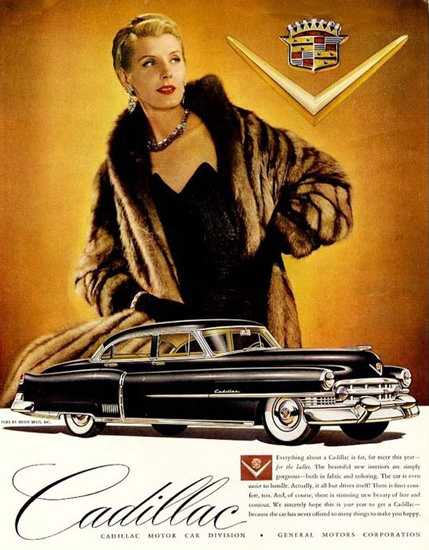 Cadillac Lady 1951 | Sex Appeal Vintage Ads and Covers 1891-1970