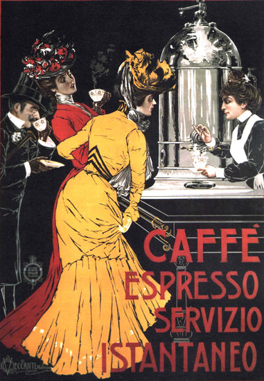 Caffe Espresso Servizio Istantaneo Italia | Sex Appeal Vintage Ads and Covers 1891-1970