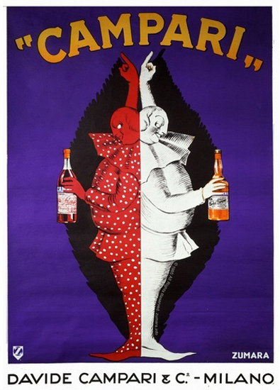 Campari Clowns Davide Campari Milano | Vintage Ad and Cover Art 1891-1970