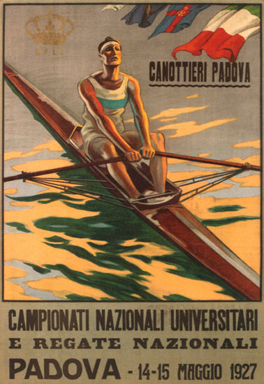 Campionati Nazionali Universitari Padova 1927 | Vintage Ad and Cover Art 1891-1970