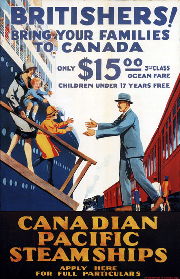 Canadian Pacific Bring Your Family Canada 1929 | Vintage Travel Posters 1891-1970