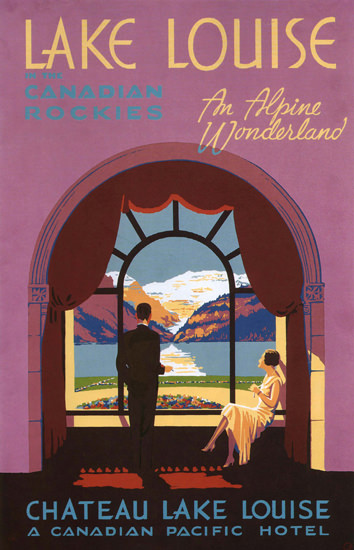 Canadian Pacific Hotel Chateau Lake Louise | Vintage Travel Posters 1891-1970