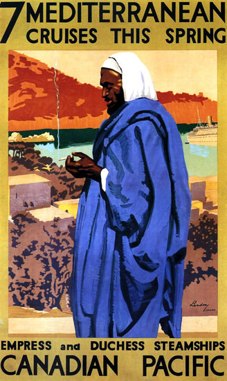 Canadian Pacific Mediterranean Cruises 1930 | Vintage Travel Posters 1891-1970