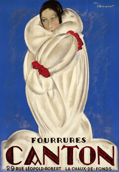 Canton Fourrures La Chaux De Fonds 1930s | Sex Appeal Vintage Ads and Covers 1891-1970