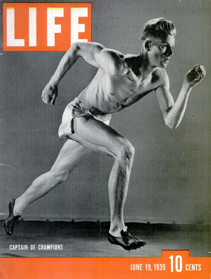 Captain of Champions 19 Jun 1939 Copyright Life Magazine | Life Magazine BW Photo Covers 1936-1970