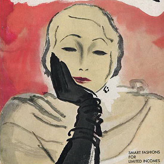 Carl Erickson Vogue Cover 1930-11-10 Copyright crop | Best of Vintage Cover Art 1900-1970