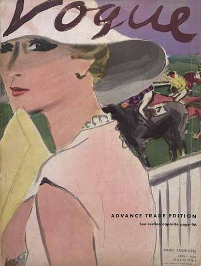 Carl Erickson Vogue Cover 1933-04-01 Copyright | Vogue Magazine Graphic Art Covers 1902-1958