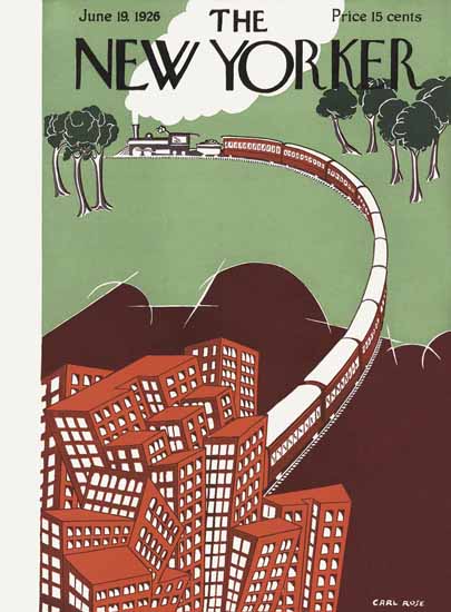 Carl Rose The New Yorker 1926_06_19 Copyright | The New Yorker Graphic Art Covers 1925-1945