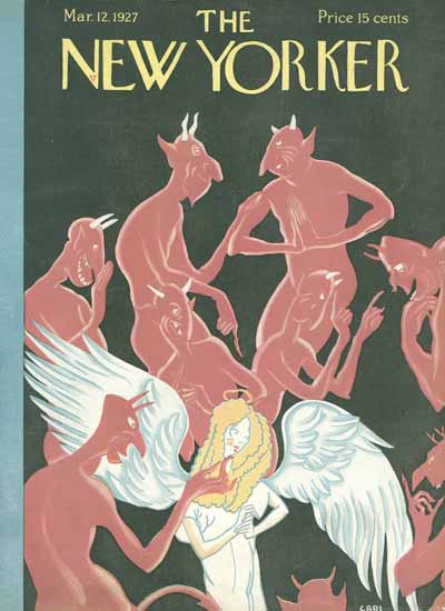 Carl Rose The New Yorker 1927_03_12 Copyright | The New Yorker Graphic Art Covers 1925-1945