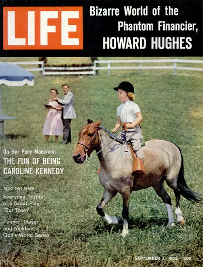 Caroline Kennedy on her Pony 7 Sep 1962 Copyright Life Magazine | Life Magazine Color Photo Covers 1937-1970