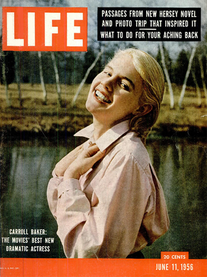 Carroll Baker Best Dramatic Actress 11 Jun 1956 Copyright Life Magazine | Life Magazine Color Photo Covers 1937-1970