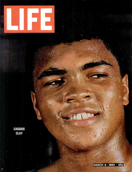 Cassius Clay vs Sonny Liston 6 Mar 1964 Copyright Life Magazine | Life Magazine Color Photo Covers 1937-1970