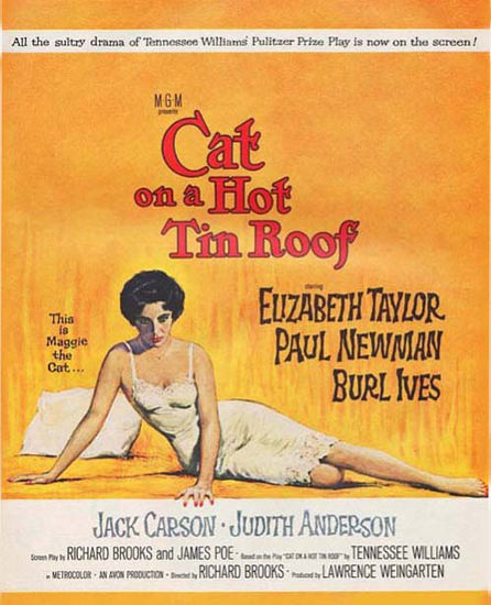 Cat On A Hot Tin Roof Movie Taylor Newman | Sex Appeal Vintage Ads and Covers 1891-1970