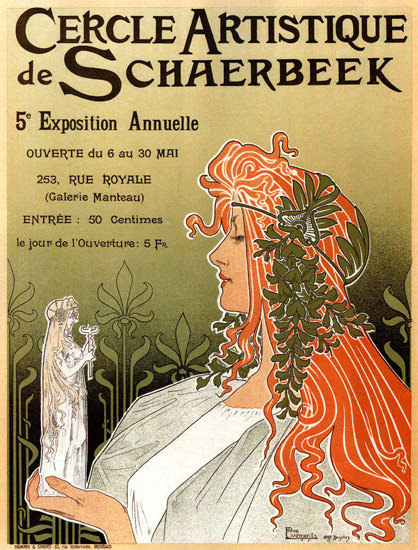 Cercle Artistique De Schaerbeek Paris France | Sex Appeal Vintage Ads and Covers 1891-1970