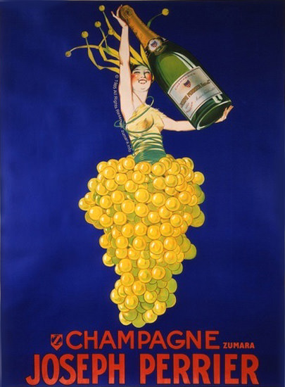 Champagne Grapes Joseph Perrier | Sex Appeal Vintage Ads and Covers 1891-1970