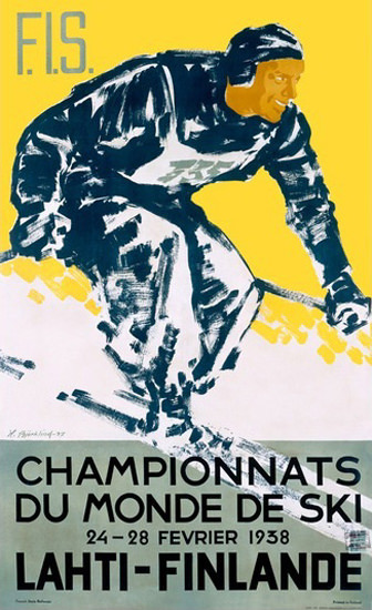 Championnats Du Monde De Ski FIS 1938 Lahti | Vintage Ad and Cover Art 1891-1970