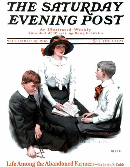 Charles A MacLellan Saturday Evening Post 1913_09_13 | The Saturday Evening Post Graphic Art Covers 1892-1930