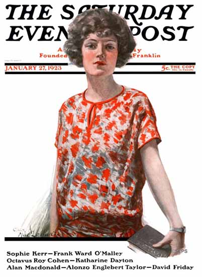 Charles A MacLellan Saturday Evening Post 1923_01_27 | The Saturday Evening Post Graphic Art Covers 1892-1930