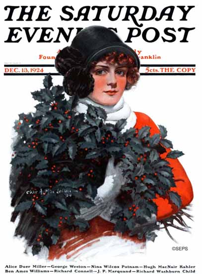 Charles A MacLellan Saturday Evening Post 1924_12_13 | The Saturday Evening Post Graphic Art Covers 1892-1930