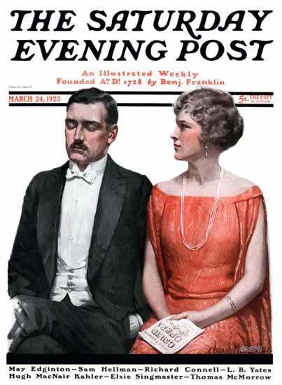 Charles A MacLellan Saturday Evening Post Grand Opera 1923_03_24 | The Saturday Evening Post Graphic Art Covers 1892-1930