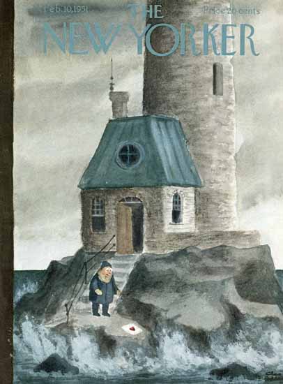 Charles Addams The New Yorker 1951_02_10 Copyright | The New Yorker Graphic Art Covers 1946-1970