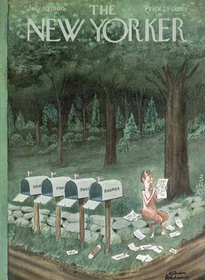 Charles Addams The New Yorker 1960_07_30 Copyright | The New Yorker Graphic Art Covers 1946-1970