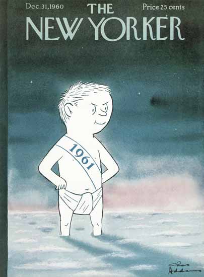 Charles Addams The New Yorker 1960_12_31 Copyright | The New Yorker Graphic Art Covers 1946-1970