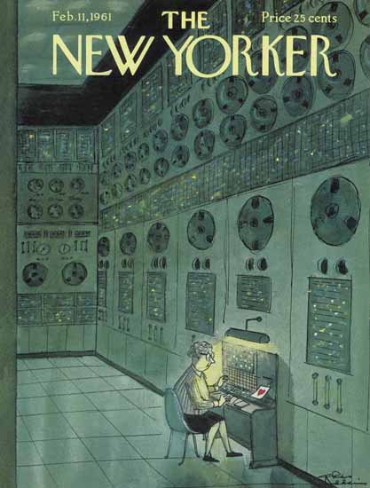 Charles Addams The New Yorker 1961_02_11 Copyright | The New Yorker Graphic Art Covers 1946-1970