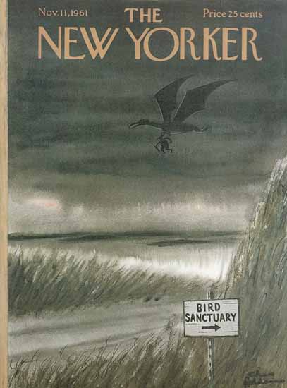 Charles Addams The New Yorker 1961_11_11 Copyright | The New Yorker Graphic Art Covers 1946-1970