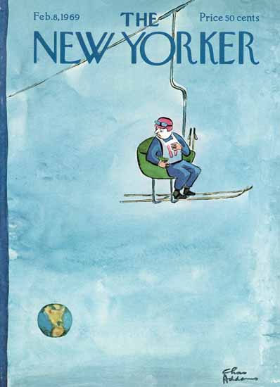 Charles Addams The New Yorker 1969_02_08 Copyright | The New Yorker Graphic Art Covers 1946-1970