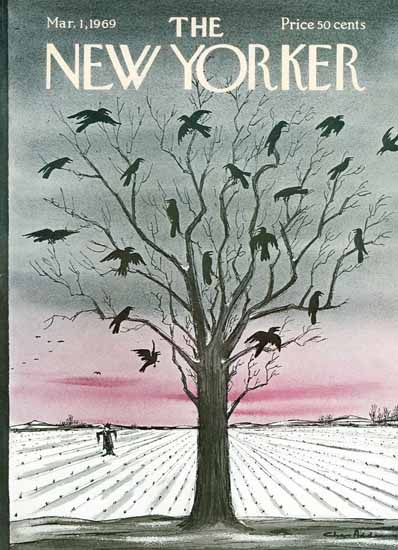 Charles Addams The New Yorker 1969_03_01 Copyright | The New Yorker Graphic Art Covers 1946-1970